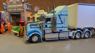 Kenworth T909 with Aero Kit in Light Blue  scale 150 [upl. by Tra364]