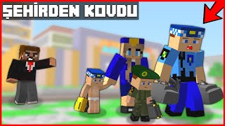 FAKİR KEREM KOMİSER VE AİLESİNİ ŞEHİRDEN KOVDU 😱  Minecraft [upl. by Chlori]