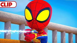 Spin and Ghost Spider Turn Invisible 👀  Marvels Spidey and his Amazing Friends  disneyjr [upl. by Kamin547]