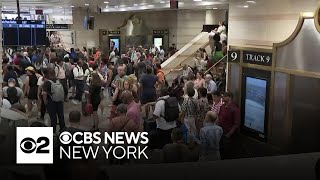 NJ Transit Amtrak service restored with delays after Secaucus brush fire [upl. by Edrick]