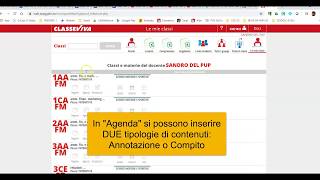 Agenda Classeviva inserire Annotazioni e Compiti [upl. by Ronal607]