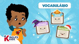 MESES DEL AÑO EN INGLES  MONTHS OF THE YEAR  VOCABULARIO EN INGLES [upl. by Ayenat]