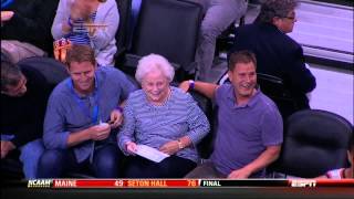 Durant gives courtside fan a kiss [upl. by Enelez773]