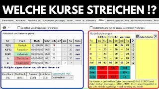 Fächerwahl Oberstufe BW Streichkurse  Kurse streichen [upl. by Eednarb323]