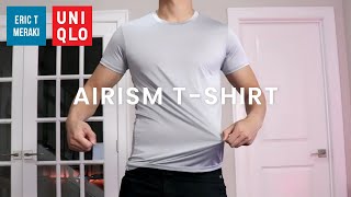 UNIQLO HAUL Mens AIRism TShirt Review  Info amp Fit Guide [upl. by Hnil]