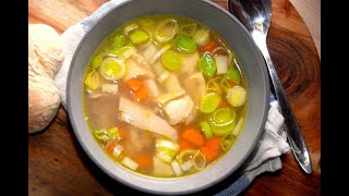 Nem lækker og hjemmelavet kyllingesuppe [upl. by Tannie]