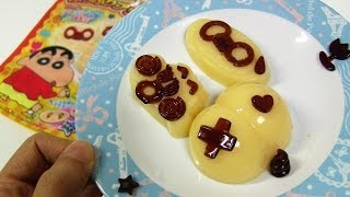 DIY Japanese Candy 060 Shinchan DIY Pudding [upl. by Eitisahc69]