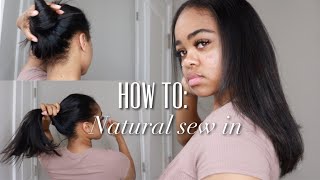 NATURAL VERSATILE QUICKWEAVE W LEAVEOUT  BEGINNER FRIENDLY [upl. by Alilahk]