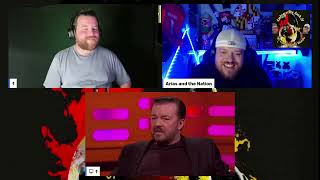 INFECTIOUS LAUGHTER Americans React quotRicky Gervais Funniest Moments On The Graham Norton Showquot [upl. by Porty444]