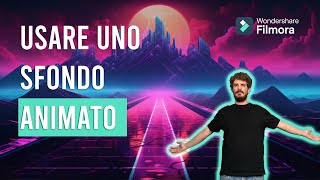 Sostituire lo sfondo in un Video con uno Sfondo Animato su Filmora 13  Tutorial Ita [upl. by Borek]