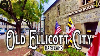 Old Ellicott City Maryland Walking Tour 4K [upl. by Chita]