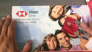 Unboxing Tarjeta de Cuenta Bancaria HSBC Stilo  MIXBITS [upl. by Masera]