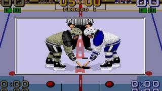 CGRundertow MARIO LEMIEUX HOCKEY for Sega Genesis Video Game Review [upl. by Dualc272]