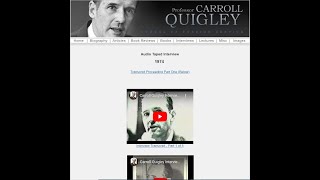 Carroll Quigley 1974 Interview with Rudy Maxa of the Washington Post [upl. by Gudren]