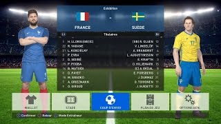 France  Suède PES 2017  Qualif Coupe du Monde 2018 Russie  CPU Vs CPU [upl. by Lerret776]