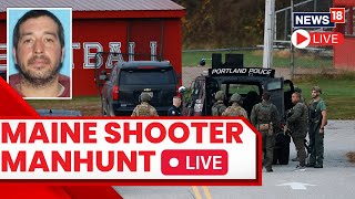 Lewiston Maine shooting 2023 LIVE  Manhunt Intensifies For Maine Mass Shooter  US News LIVE  N18L [upl. by Adiraf601]