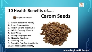 Health Benefits of Carom Seeds  Ajwan [upl. by Nitsew]