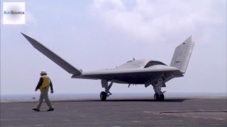 X47B Drone amp Manned F18 Takeoff amp Land Together In Historic Test [upl. by Lody]