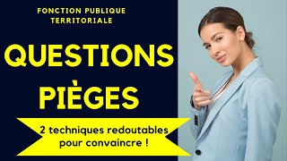 Oral fonction publique  Questions pièges 😱 2 techniques redoutables pour convaincre le jury 👌 [upl. by Annoiek462]