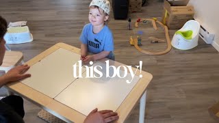 Days In The Life Toddler Routine IKEA FLISAT Children’s Table Letting Go Is A Process [upl. by Sierra]