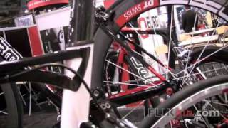 Interbike 2009 BMC  Racemaster SLX01  aluminum carbon fiber road bike [upl. by Tuinenga109]