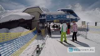 Stubaier Gletscher Austria  ski run 10  Fernauferner from top to bottom [upl. by Yeldarb925]