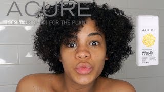 Acure Mega Moisture Shampoo  Conditioner Argan Oil amp Pumpkin   PRODUCT DEMO [upl. by Leavy583]