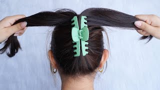 Latest Hairstyle For Ladies 2023 – Easy Bun Hairstyle With Claw Clip  Juda Hairstyle For Summer [upl. by Isador]