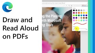 How to draw and Read Aloud on PDFs with the Microsoft Edge browser [upl. by Okir852]