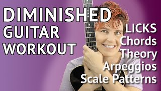 Diminished Scale Guitar Lesson amp Licks  The Complete Diminished Workout [upl. by Rollo791]