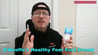 OKeeffes Healthy Feet Foot Cream for Extremely Dry Cracked Feet QUICK REVIEW [upl. by Paulita]