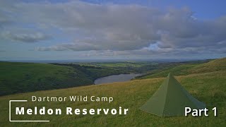 Dartmoor national park wild camp  Meldon reservoir  Hexpeak V4a tent [upl. by Asirehc]