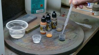 How to make washings with acrylic paints [upl. by Lleumas]