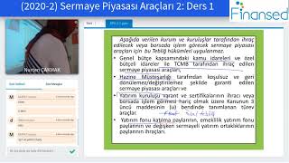 Sermaye Piyasası Araçları 2 Online Ders 1 [upl. by Nyrhtac476]