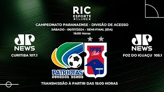 PATRIOTAS 0x0 PARANÁ CLUBE  Campeonato Paranaense 2024  JOVEM PAN NEWS [upl. by Carlene419]