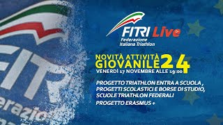 FITRI LIVE Venerdì 17 alle ore 1900 quotLe novità dellattività giovanile 2024quot [upl. by Hedi]