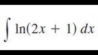 Integrate ln2x  1dx [upl. by Doniv]