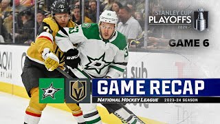 Gm 6 Stars  Golden Knights 53  NHL Highlights  2024 Stanley Cup Playoffs [upl. by Duquette]