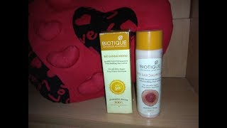 Review of Biotique Bio Sandalwood sunscreen in Tamil [upl. by Aihsa]