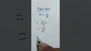 Fraction math shortsfeed shorts youtubeshorts mathfraction [upl. by Enrica]