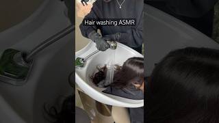 Shampooing hair ASMR asmr shampoo hairwashing scalpmassage [upl. by Thema]