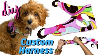 DIY CUSTOM DOG HARNESS TUTORIAL [upl. by Natalia532]