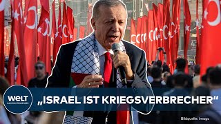 TÜRKEI FEIERT 100 JAHRE Erdogan bezeichnete die Terroristen der Hamas als Freiheitskämpfer [upl. by Balsam]