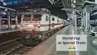 01153 Mumbai  Ahemdabad Worldcup 2023 Ac Special Train On The Way To Ahmedabad  IR [upl. by Glen]