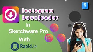 Instagram downloader project in Sketchware pro RapidApi sketchwaretutorial coding instagramfree [upl. by Abert]