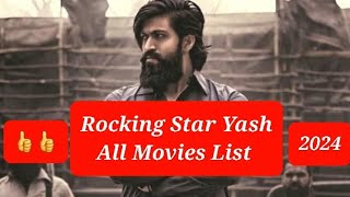 Rocking Star Yash All Movies List  2007  2023 [upl. by Bores]