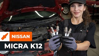 Cómo cambiar los bujía en NISSAN MICRA K12 VÍDEO TUTORIAL DE AUTODOC [upl. by Jairia22]