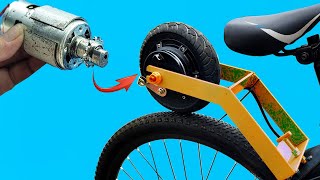 Neither NASA nor CHINESES have thought of this before Turn a bicycle into a simple electric bicycle [upl. by Errol]