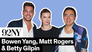 Bowen Yang and Matt Rogers with Betty Gilpin Las Culturistas [upl. by Lebna]