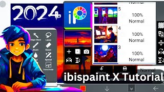 ibis paint x tutorial beginners  ibispaint x Tutorial for Beginners 2024Telugu [upl. by Eerahc]